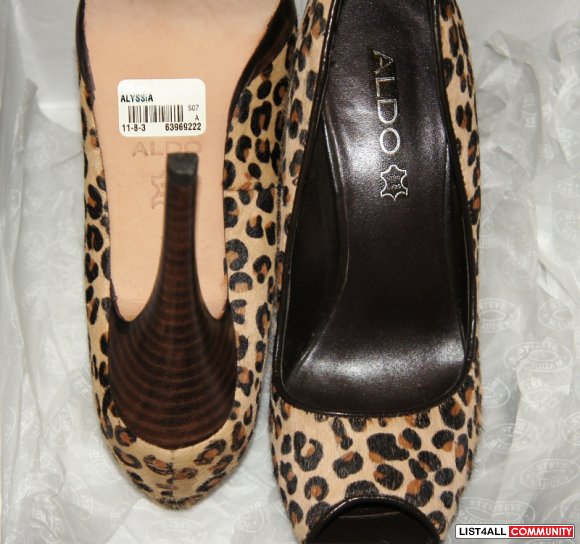 aldo leopard print heels
