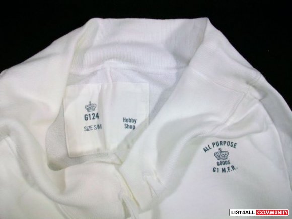 NEW! Cotton Crop/Capri Lounge Sweat Pants White Women's S/M