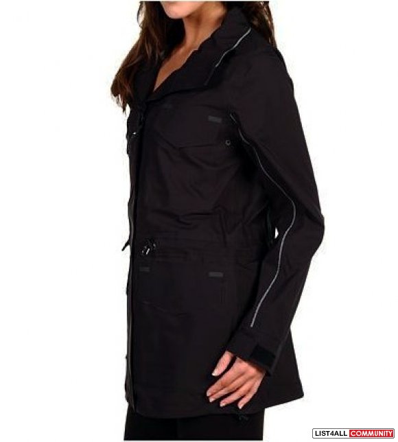 Adidas by Stella McCartney $600 Waterproof Black Rain Jacket Womens M