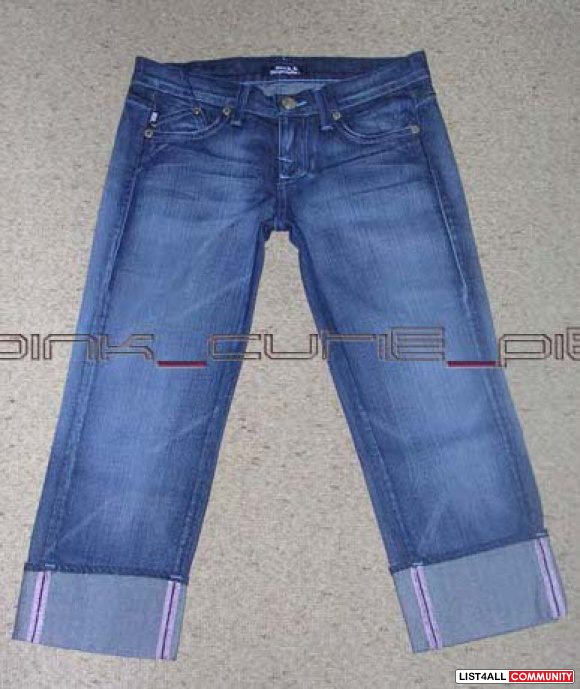 ROCK & REPUBLIC Chrissy Crop Chroma Pink Capris Jeans 26/27