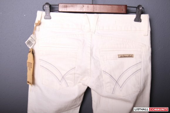 WILLIAM RAST Savoy Snow White Jeans Womens 28