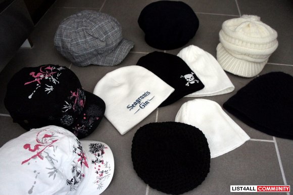HATS: Winter Knit, Summer Cap, Toque, Beanie, Hat