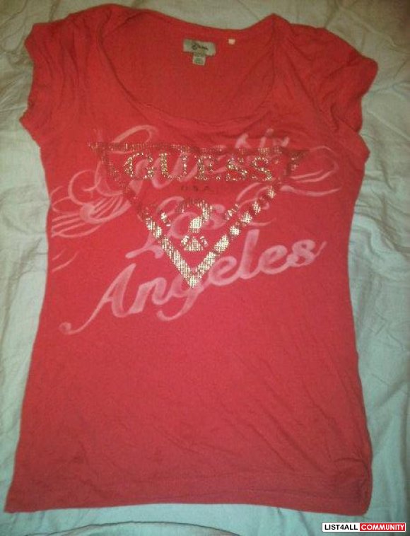 guess rhinestone shirt
