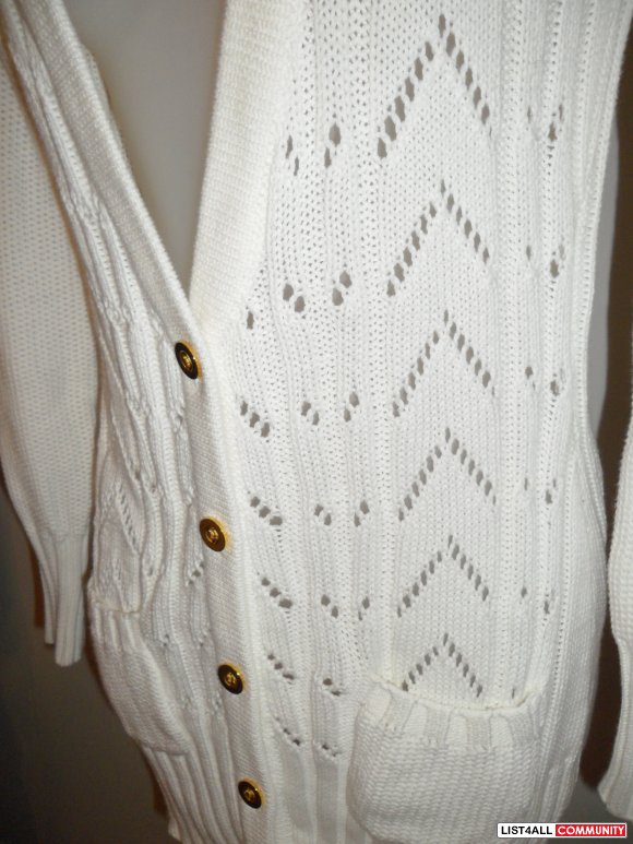 off white sweater pink