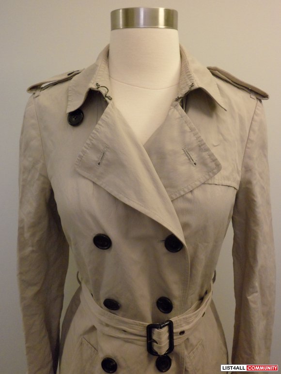 aritzia - talula babaton beige trench coat