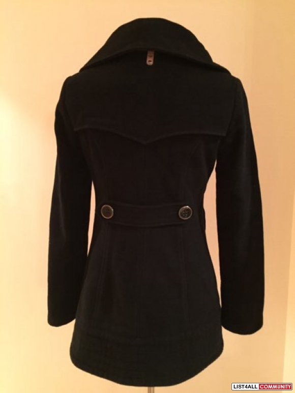 Mackage black wool coat