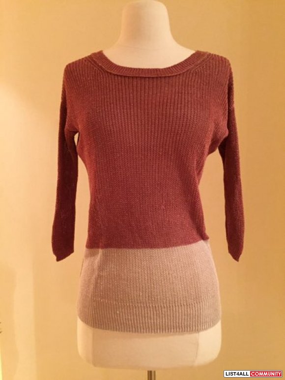 Aritzia - Wilfred 2 toned knit sweater