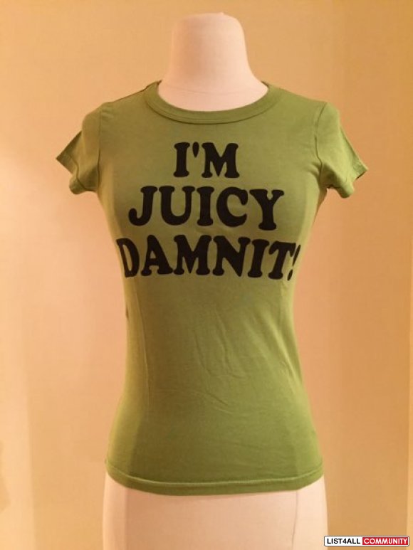 Juicy couture green t shirt