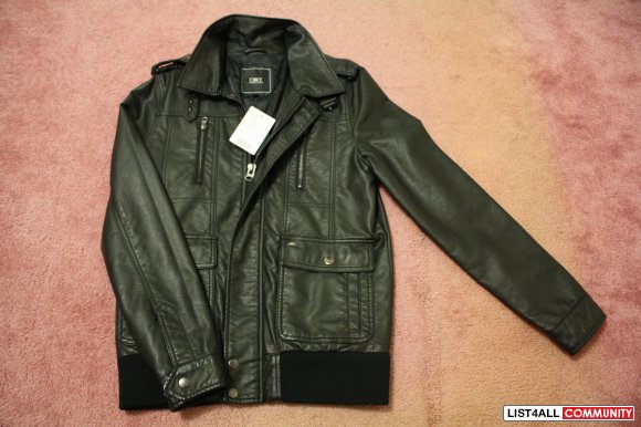 Jackets: Obey leather jacket brand new with tags