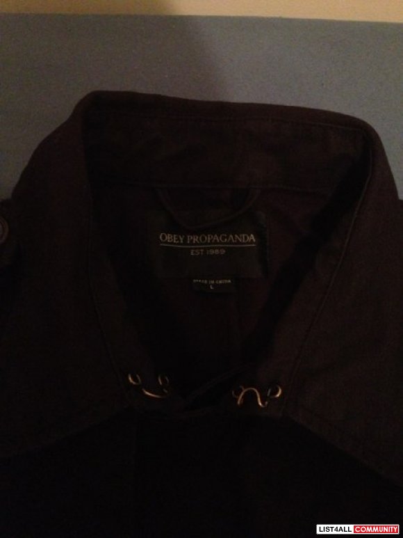 Obey Propaganda "The Ashfold Jacket" in Black Sz. L