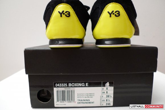 NEW Adidas Yohji Yamamoto Y 3 Size 6.5 Mens Classic Boxing NEW Adidas Yohji Yamamoto Y 3 Size 6.5 Mens Classic Boxing