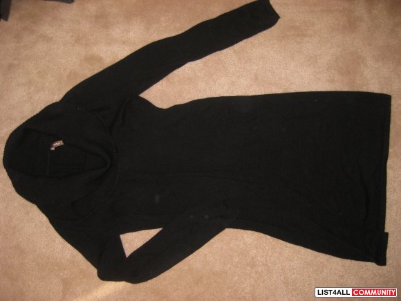 Black Smock Neck Sweater Dress - Thyme Maternity