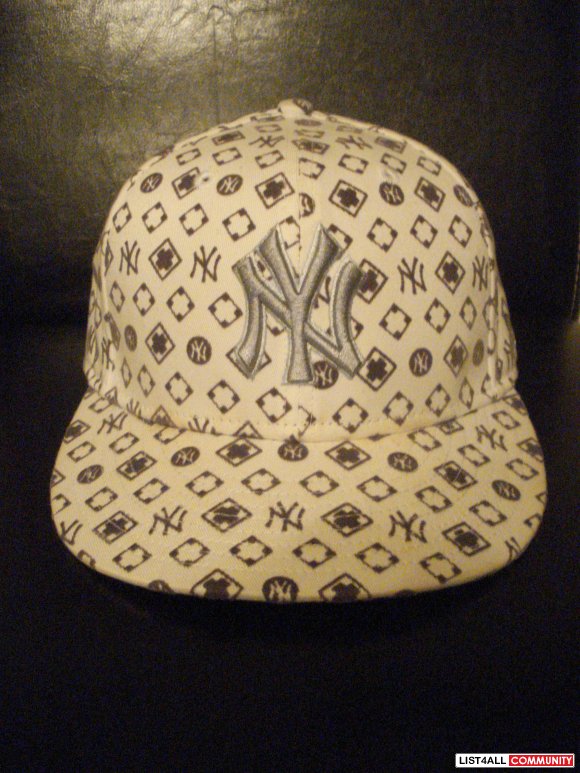 NEW YORK NEW ERA LEATHER FITTED CAP - $35 FOR BROWN // $25 FOR WHITE