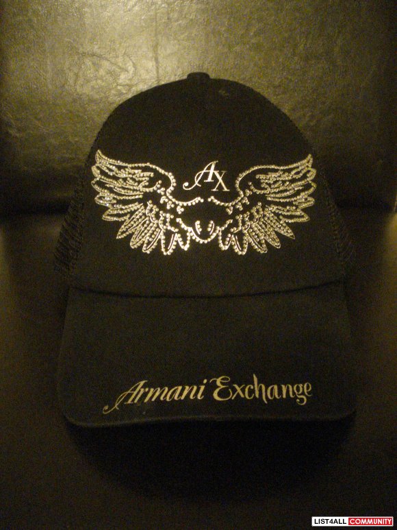 ARMANI EXCHANGE MESH CAP W/ RHINESTONES - $15