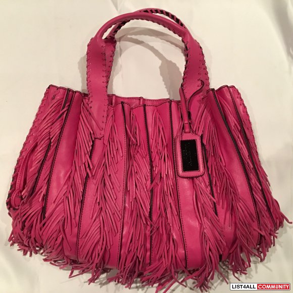 Valentino Pink Fringe Bag