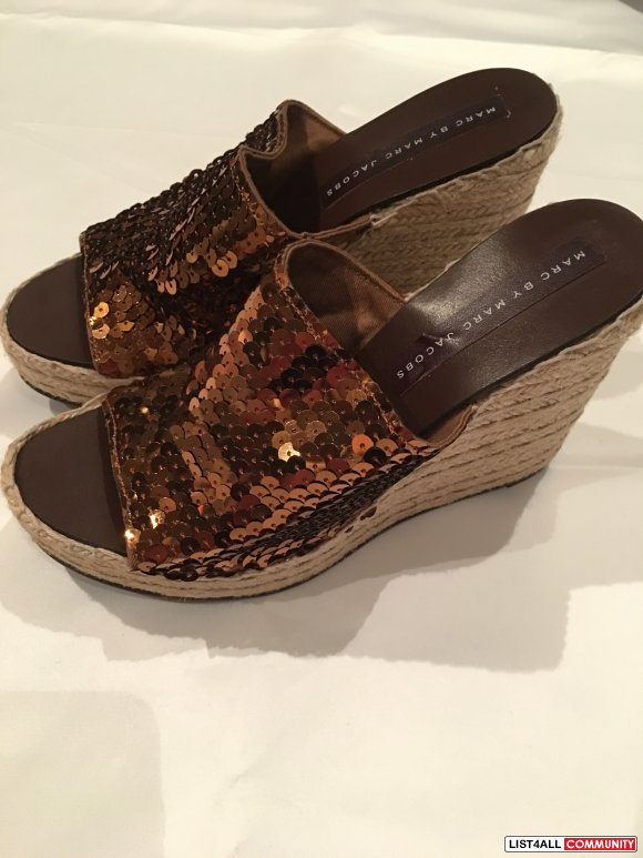 Marc by Marc Jacobs Sequin Wedge Size 39 (never worn)
