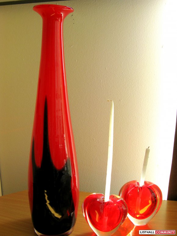SET OF ART.GLASS.      Accept offer.