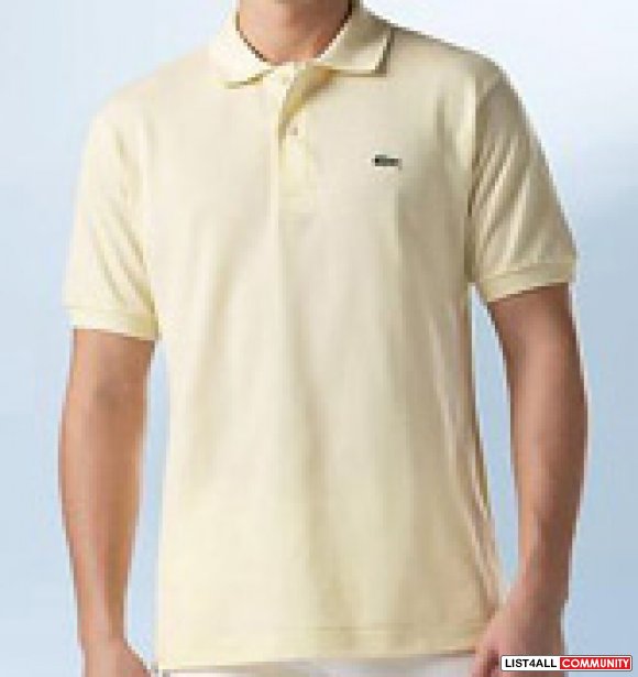 yellow lacoste shirt