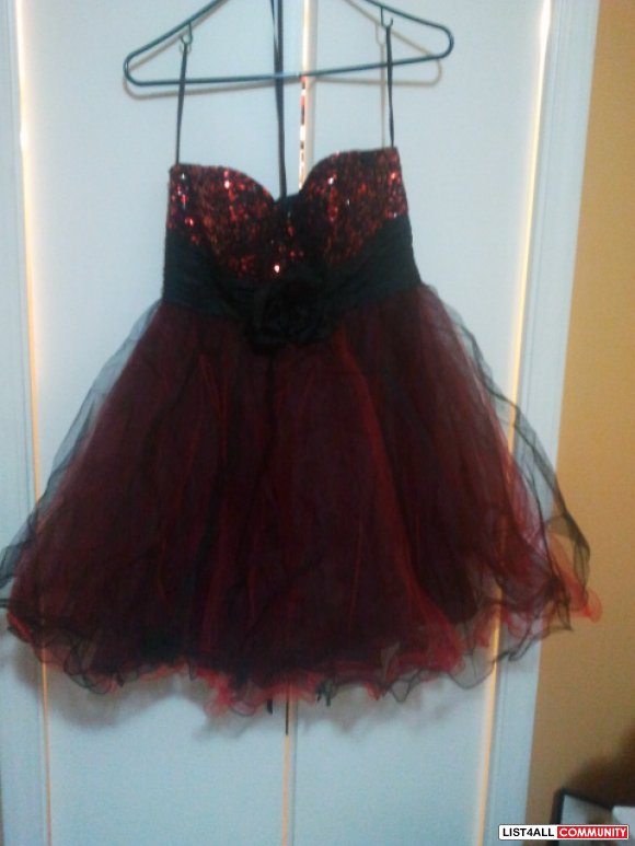 SHERRI HILL Cute Short Red Prom Dress - WORN ONCE - $110