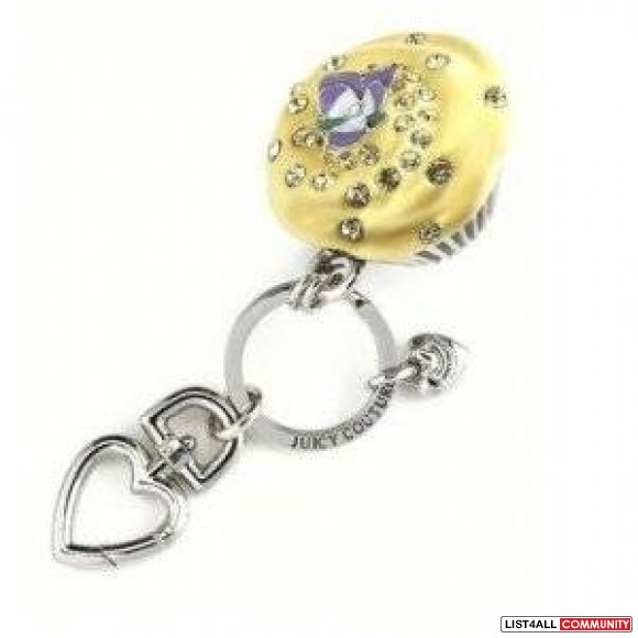 RARE Juicy Couture Yellow Cupcake Keychain BNWT - $40