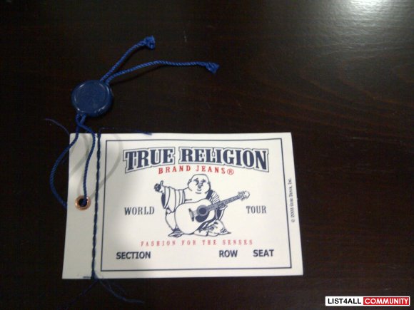 True Religion Straight Leg Sz. 31