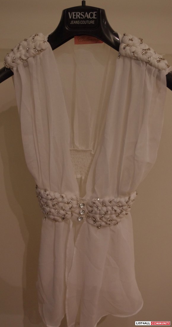 White Sheer Top - Size Small S