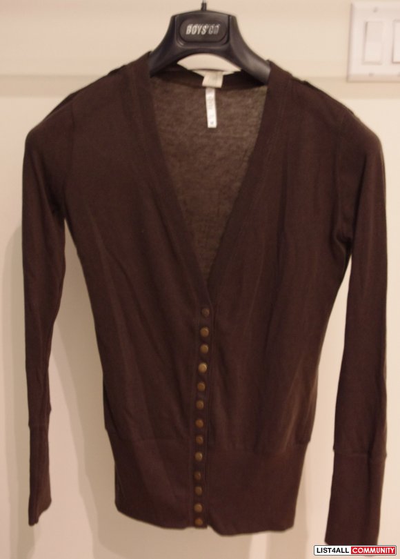 Brown Cardigan - Size Medium