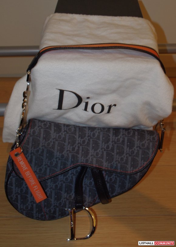 Authentic Christian Dior Saddle Purse Handbag