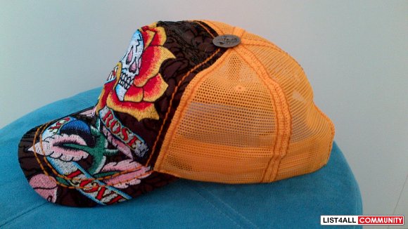 NEW Ed Hardy Golden Rose of Love Hat
