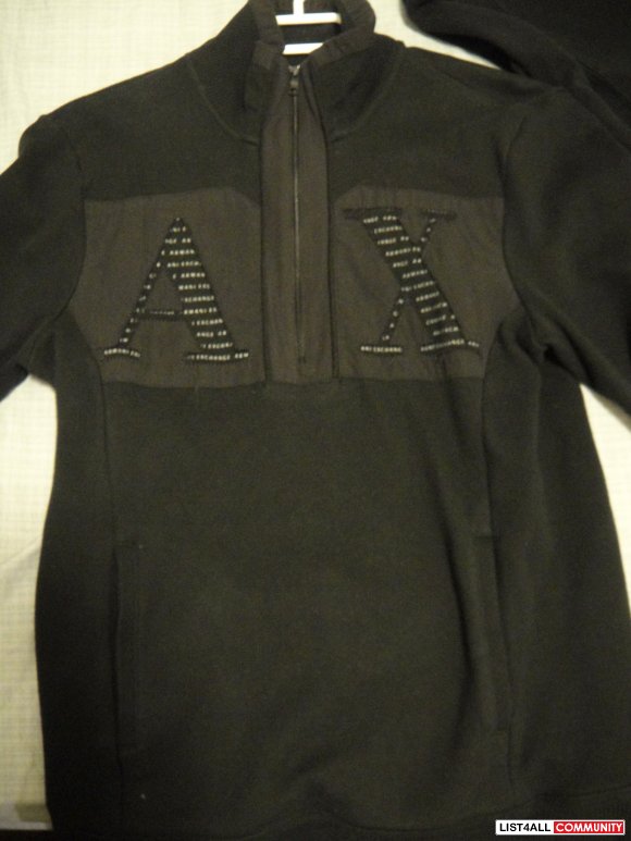 armani exchange black sweater