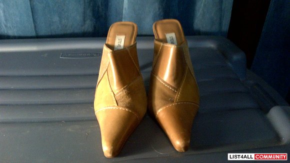 steve madden tan mules