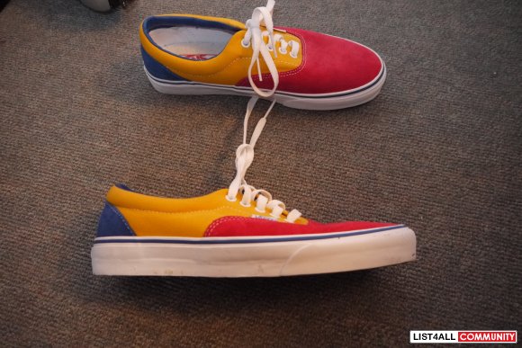 red yellow green vans