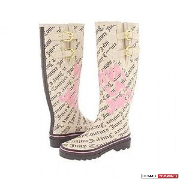 Juicy Couture "Sabrina" Rain Boots - sz 7
