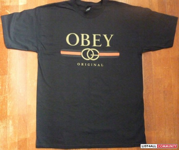 Large Obey Black Shirt BNWOT