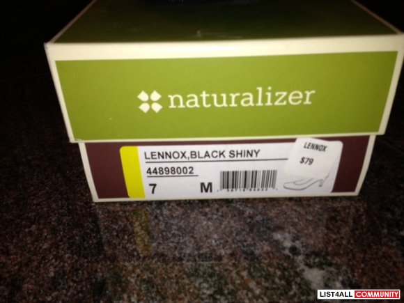 Naturalizer Pumps - LENNOX SHINY BLACK PATENT Sz 7M