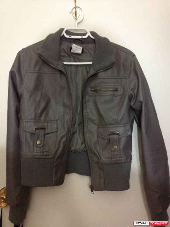 New Grey leather jacket :: clothes-for-sale :: List4All