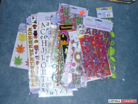 27- stickers for scrapbooking
