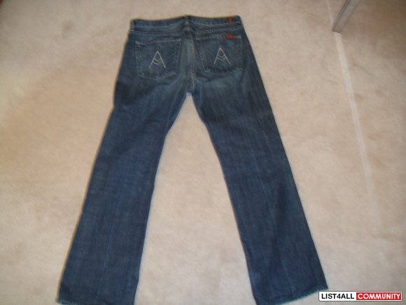 Seven for All Mankind -A pocket jean , waist 32