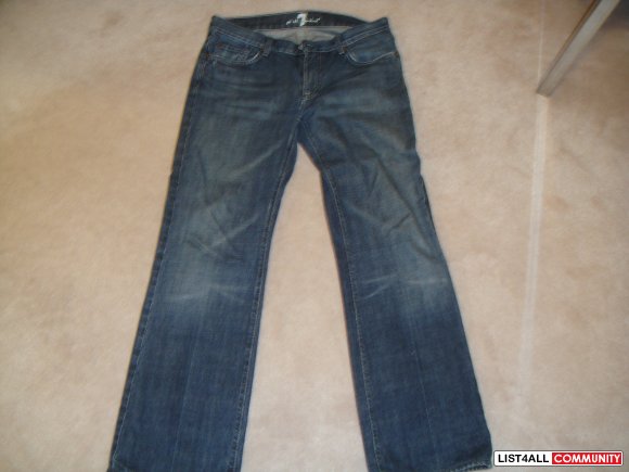 Seven for All Mankind -A pocket jean , waist 32