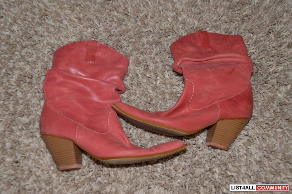 Cowboy pink boots size 8.5