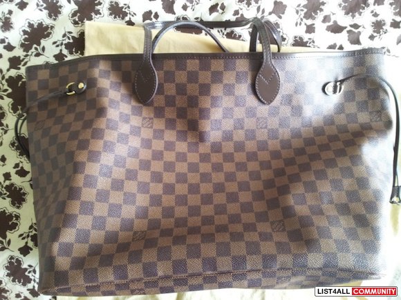 100% authentic LV Damier Neverfull GM with receipt :: jennifer7986 :: List4All