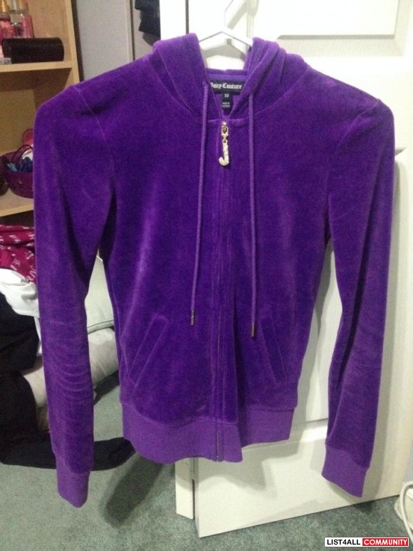 Purple Velour Juicy Couture Hoodie