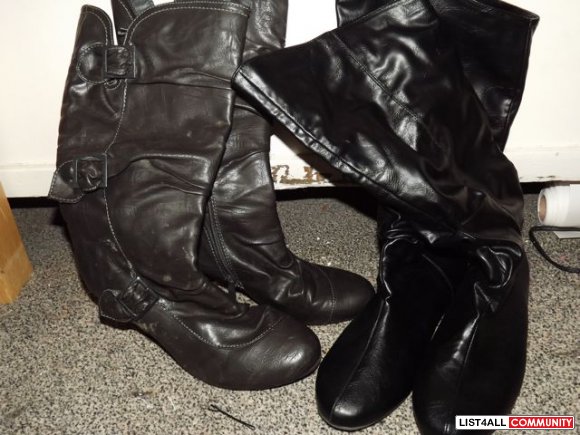 knee boots size 8