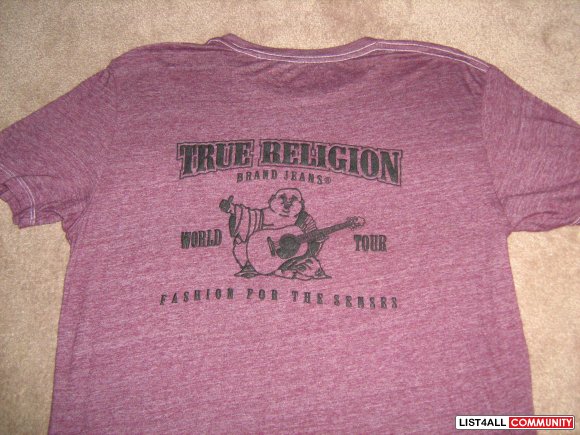 Authentic True Religion Shirt Buddha logo California Style - 30