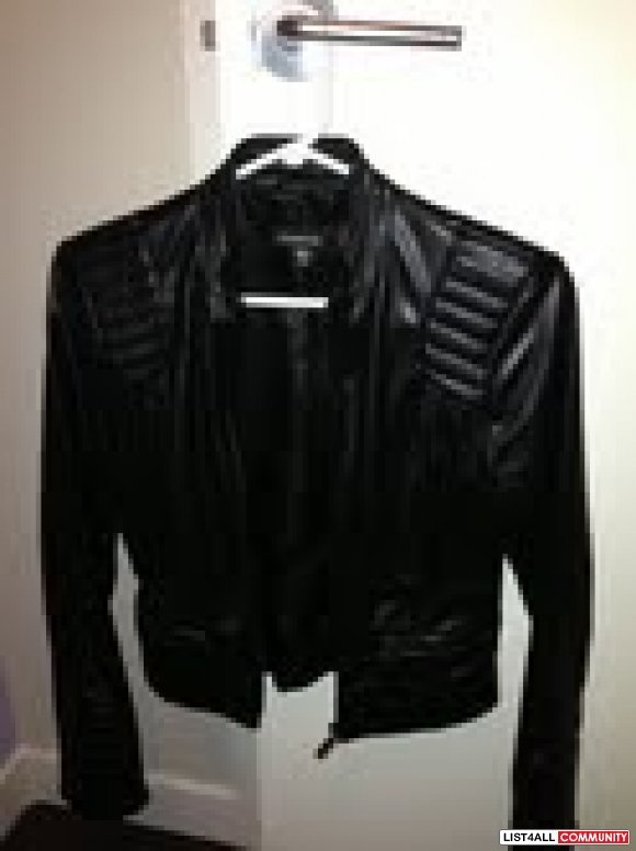 XS Bebe faux leather jacket