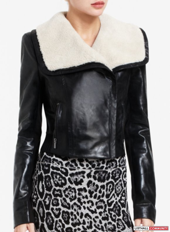 bcbg leather jacket