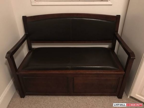 Bench with Storage - $300