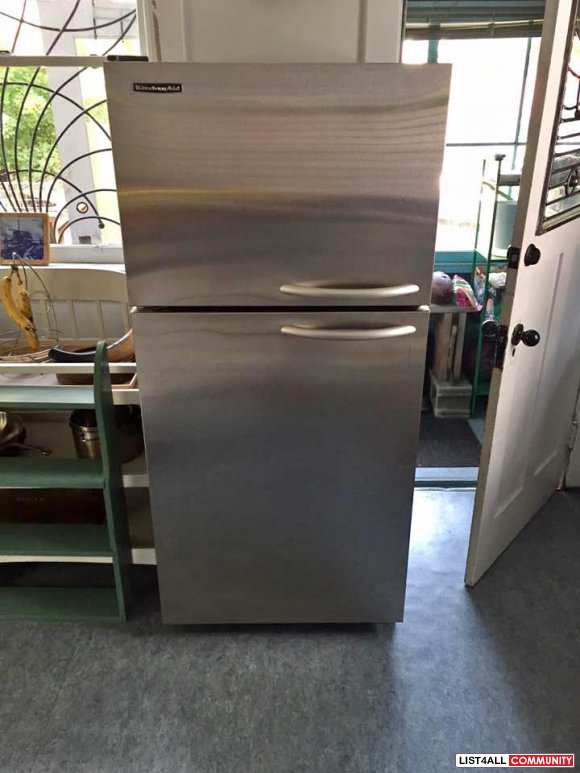 Stainless steel Kitchen Aid fridge $350