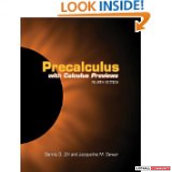 Precalculus with calculus previews