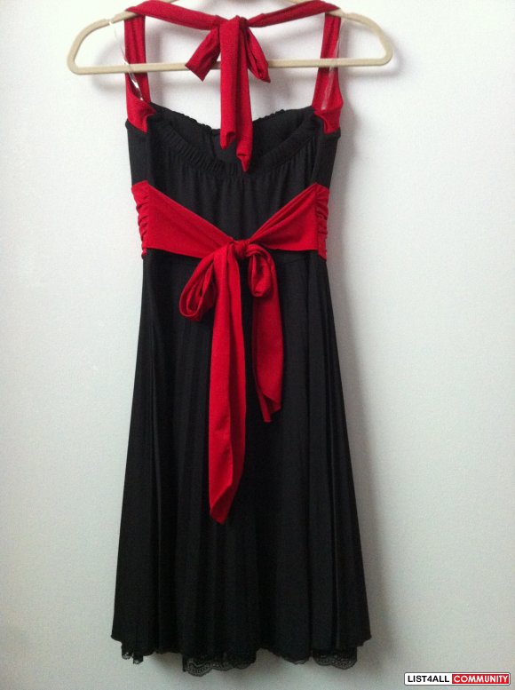 Seductions - Black & Red Semi formal Dress